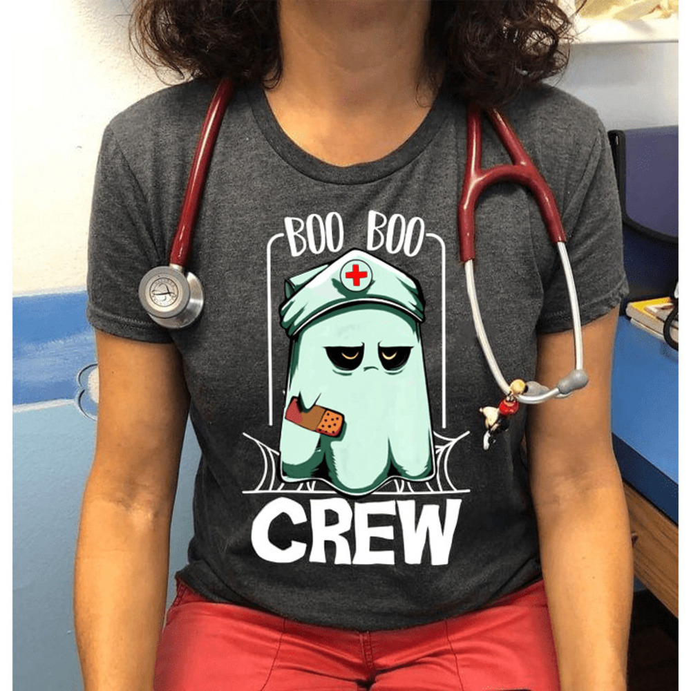 Halloween Nurse Shirt Boo Boo Crew Ghost Nurse